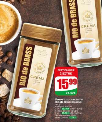 Kawa rozpuszczalna Rio de Brass Crema