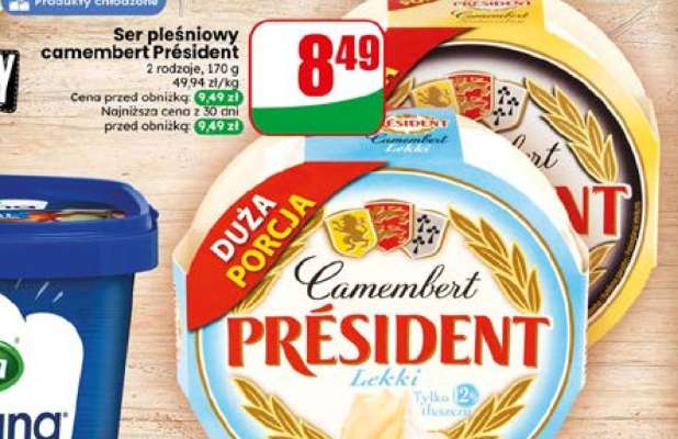 Ser pleśniowy camembert Président