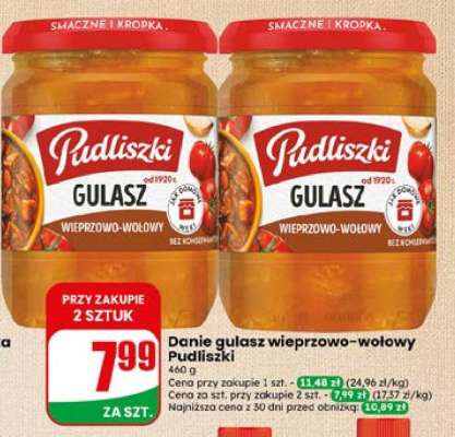 Danie gulasz wieprzowo-wołowy Pudliszki