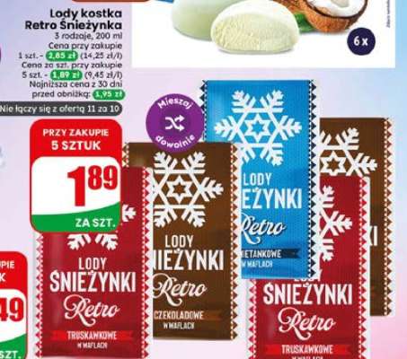 Lody Śnieżynki Retro