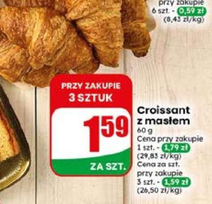 Croissant z masłem