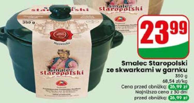 Smalec Staropolski ze skwarkami w garnku