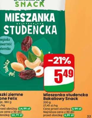 Mieszanka studencka Bakaliowy Snack