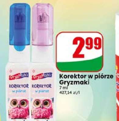 Korektor w piórze Gryzmaki