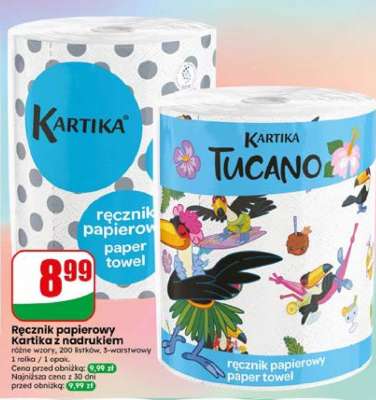 Ręcznik papierowy Kartika z nadrukiem