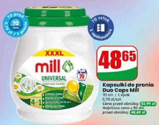 Kapsułki do prania Duo Caps Mill