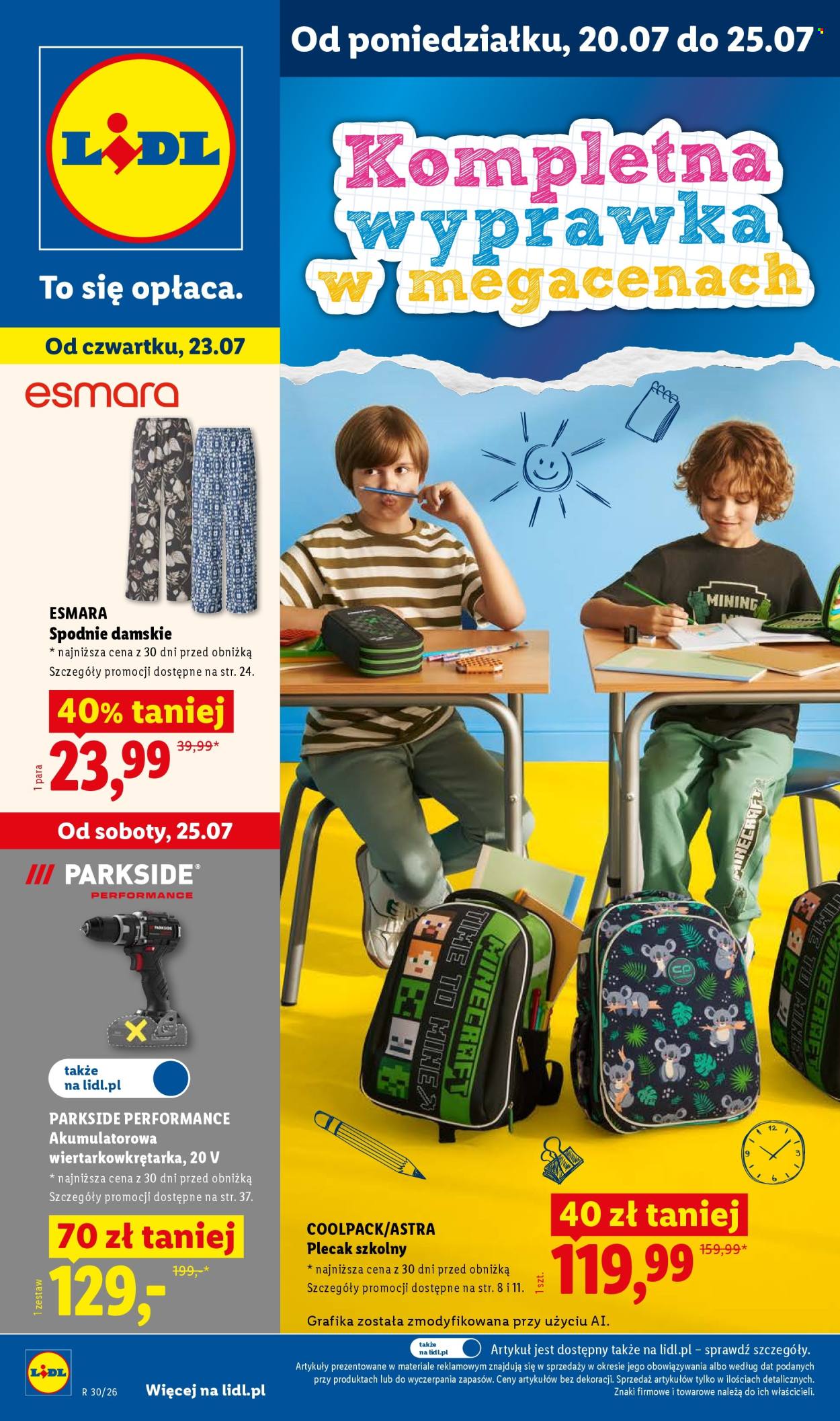 Gazetka Lidl - 20.7.2026. - 25.7.2026.. Strona 1