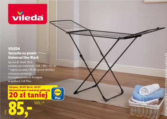 VILEDA Suszarka na pranie Universal One Black
