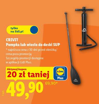 CRIVIT Pompka lub wiosło do deski SUP