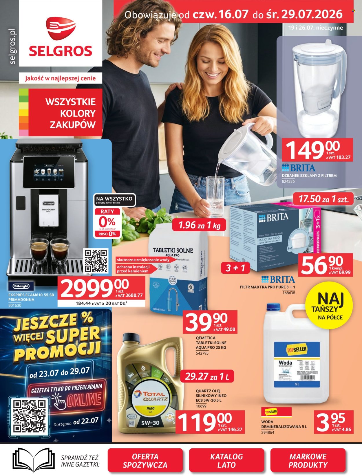 Gazetka Selgros - 16.7.2026. - 29.7.2026.. Strona 1
