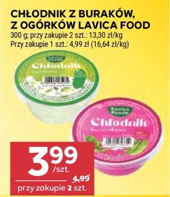 Chłodnik z buraków, z ogórków Lavica Food