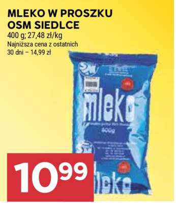 MLEKO W PROSZKU OSM SIEDLCE