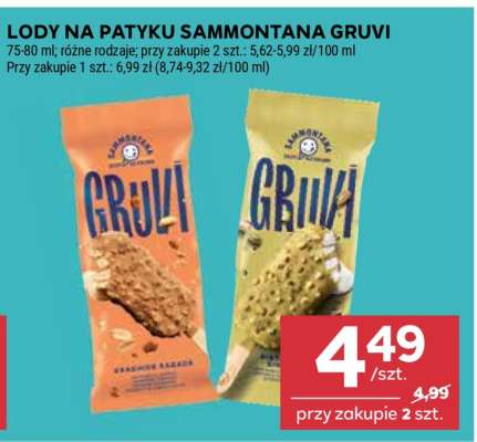 Lody na patyku Sammontana Gruvi