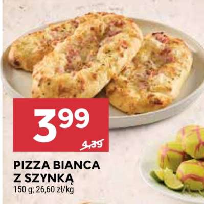 PIZZA BIANCA Z SZYNKĄ