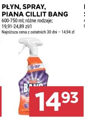 Płyn, spray, piana Cillit Bang