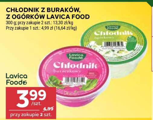 Chłodnik z buraków, z ogórków Lavica Food