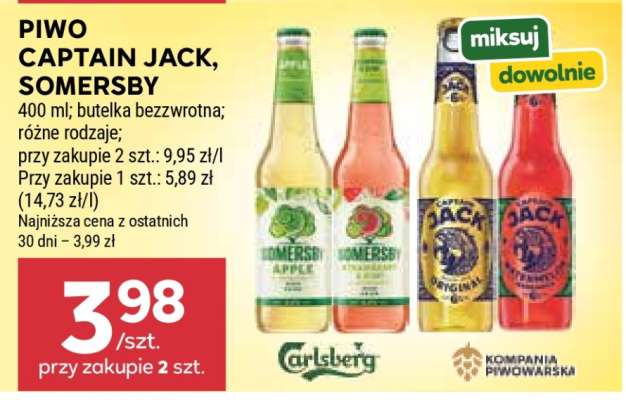 Piwo Captain Jack, Somersby