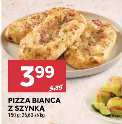 PIZZA BIANCA Z SZYNKĄ