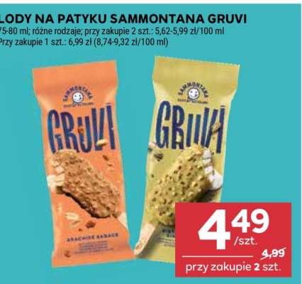 Lody na patyku Sammontana Gruvi