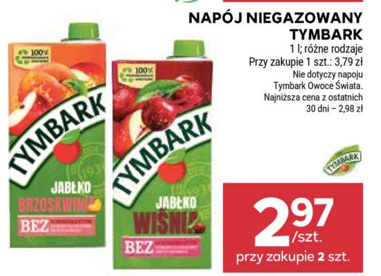 Napój niegazowany TYMBARK
