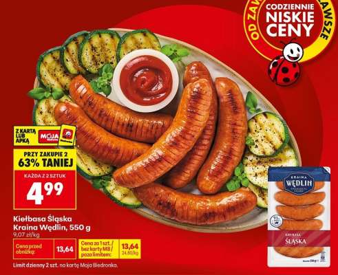 Kiełbasa Śląska Kraina Wędlin 550 g
