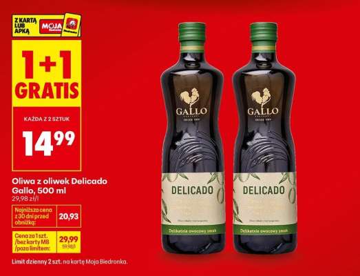 Oliwa z oliwek Delicado Gallo 500 ml