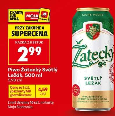 Piwo Žatecký Světlý ležák 500 ml