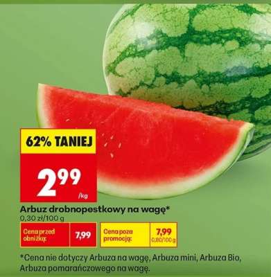 Arbuz drobno pestkowy na wagę