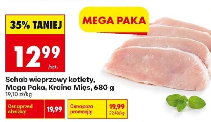 Schab wieprzowy kotlety, Mega Paka, Kraina Mięs, 680 g