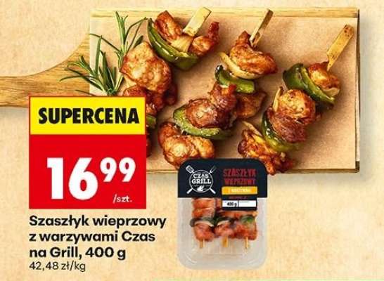 Szaszłyk wieprzowy z warzywami Czas na Grill, 400 g