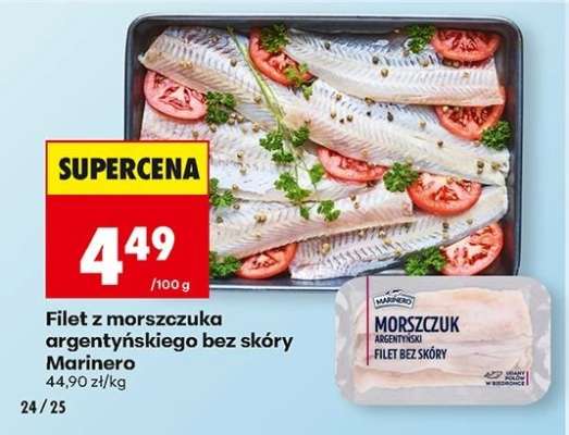 Filet z morszczuka argentyńskiego bez skóry Marinero