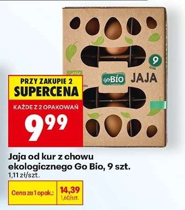 Jaja od kur z chowu ekologicznego Go Bio, 9 szt.