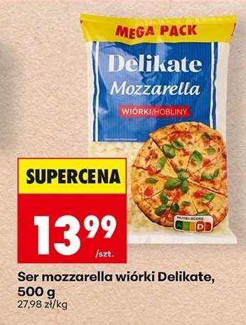 Ser mozzarella wiórki Delikate, 500 g