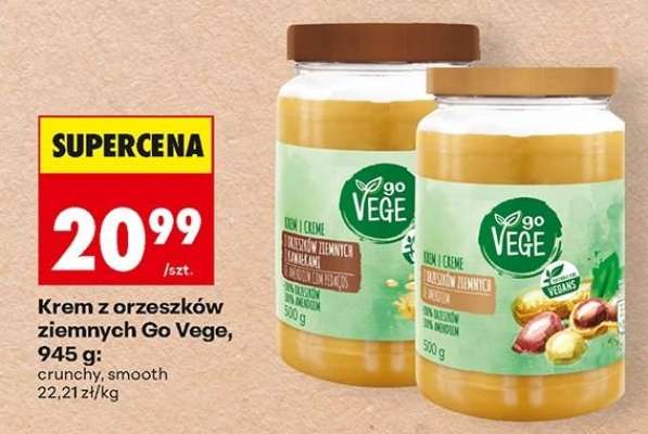 Krem z orzeszków ziemnych Go Vege 945 g