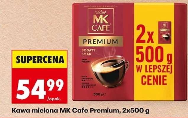 Kawa mielona MK Cafe Premium 2x500 g