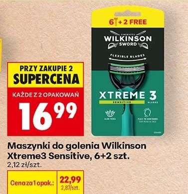 Maszynki do golenia Wilkinson Xtreme3 Sensitive, 6+2 szt.