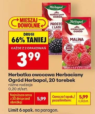 Herbatka owocowa Herbaciany Ogród Herbapol, 20 torebek