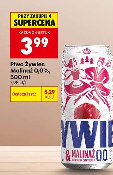 Piwo Żywiec Malinaż 0,0%, 500 ml