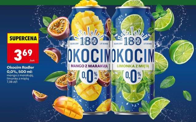 Okocim Radler 0,0%, 500 ml