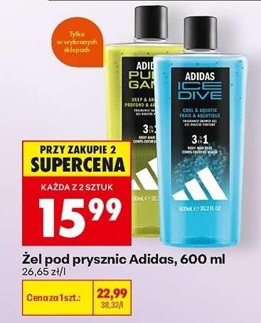 Żel pod prysznic Adidas, 600 ml