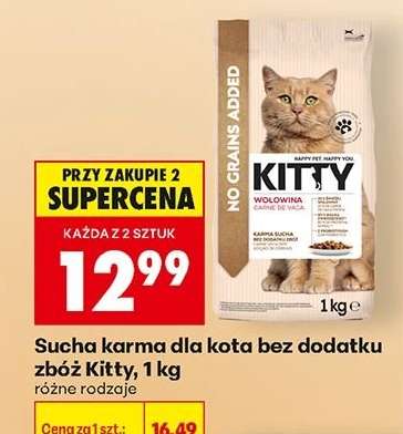 Sucha karma dla kota bez dodatku zbóż Kitty, 1 kg