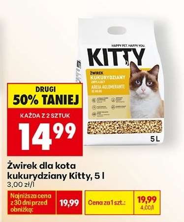 Żwirek dla kota kukurydziany Kitty, 5 l