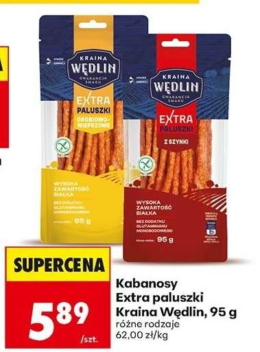 Kabanosy Extra paluszki Kraina Wędlin, 95 g