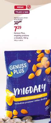 Genuss Plus, migdały prażone z miodem, 150 g