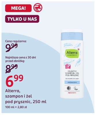 Alterra, szampon i żel pod prysznic, 250 ml