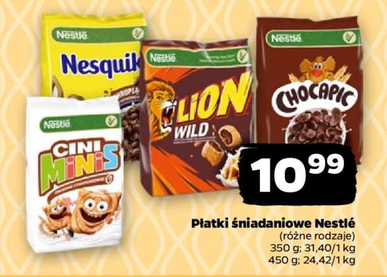 Płatki śniadaniowe NESTLÉ