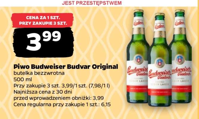 Piwo Budweiser Budvar Original