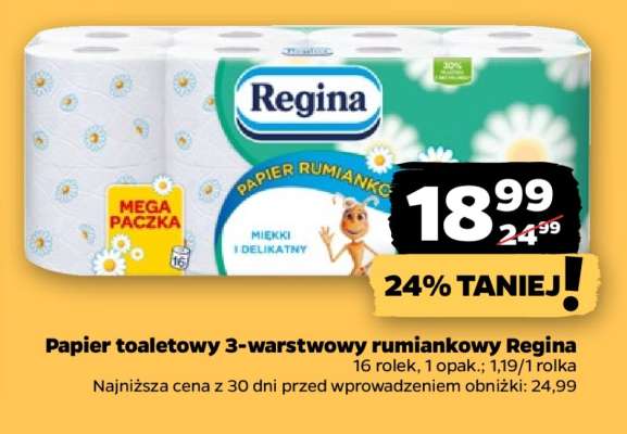 Papier toaletowy 3-warstwowy rumiankowy Regina