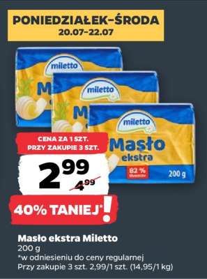 Masło ekstra Miletto