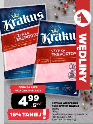 Szynka wieprzowa eksportowa Krakus plastry